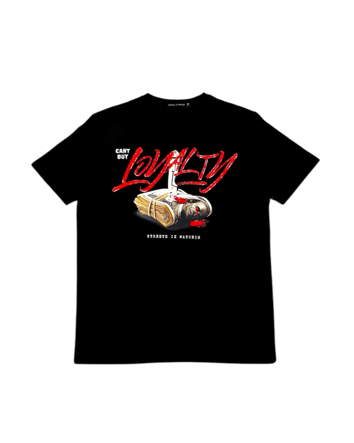 Can’t Buy Loyalty Tee In Black Color 