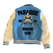 Jordan Craig Chicago varsity jacket in sky blue 