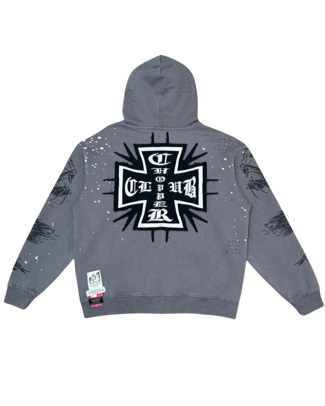 Chopper Club Hoodie in Grey Color