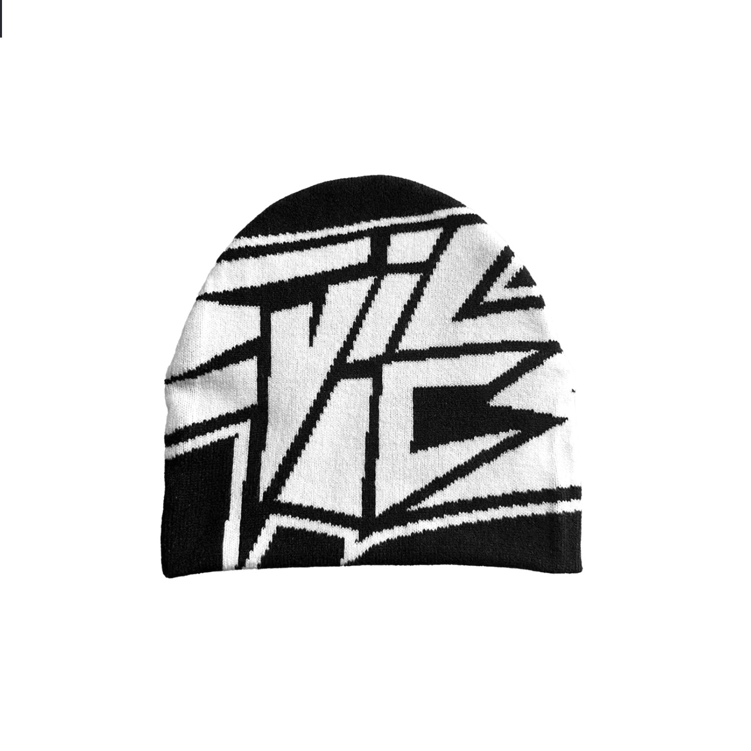 Core Logo Beanie In white and back color 