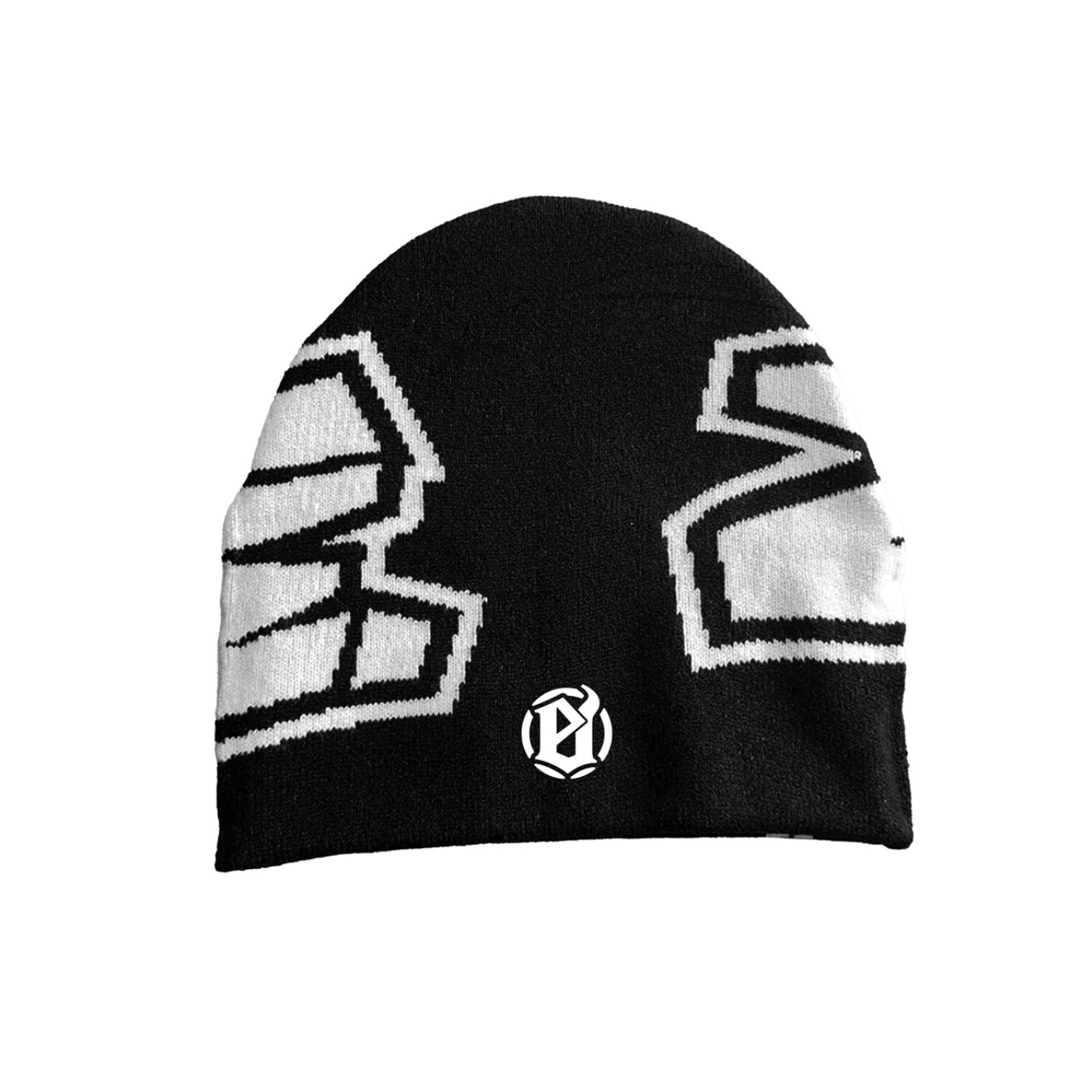 Core Logo Beanie In white and back color