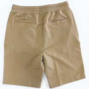Beige shorts on a white background