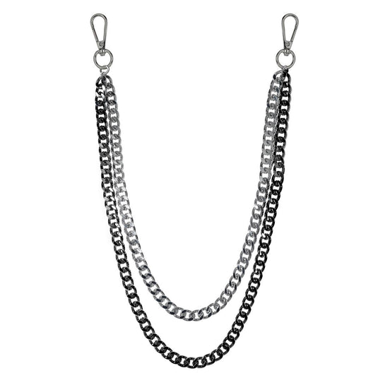 Jewelry Essentials Double Cuban 11mm Pant Chain
