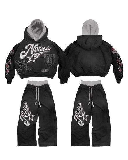 Noble Toddler's Double Layer Hoodie Set