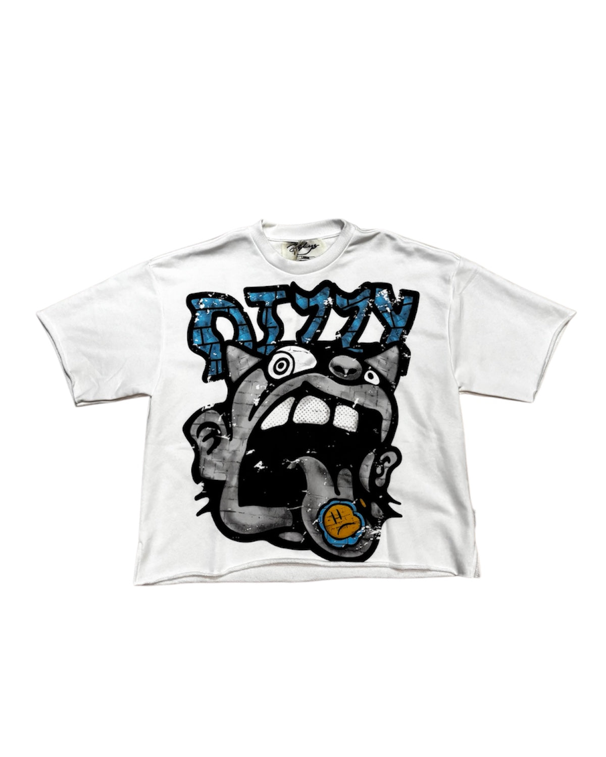 Dizzy Crop Tee in White Color