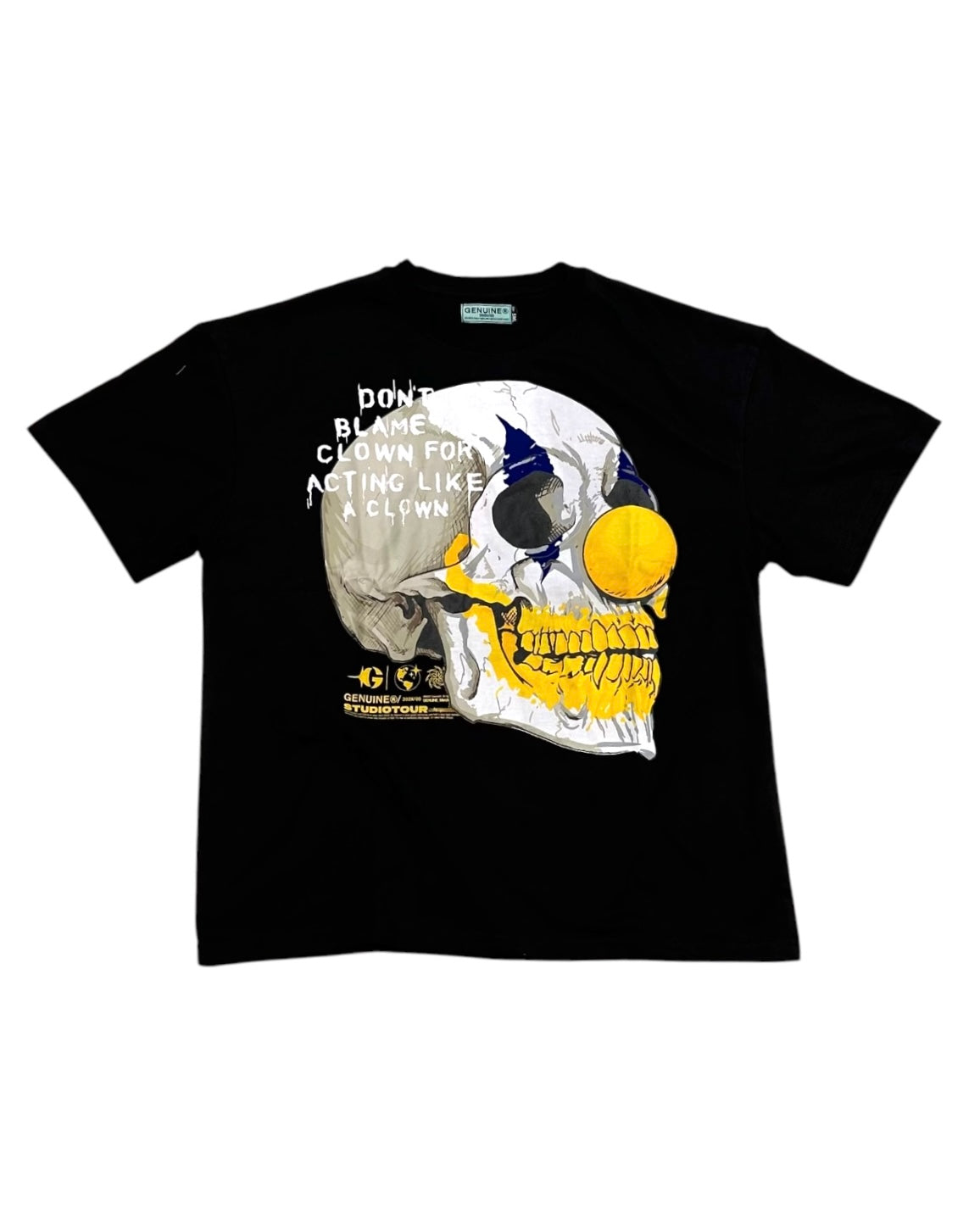 Genuine don’t blame a clown tee in black 