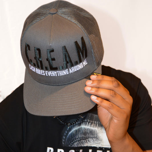 Cream Trucker Hat