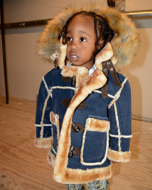 Toddler’s Shearling Long Coat