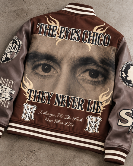 Reason Eyes Never Lie Scarface Varsity Jacket