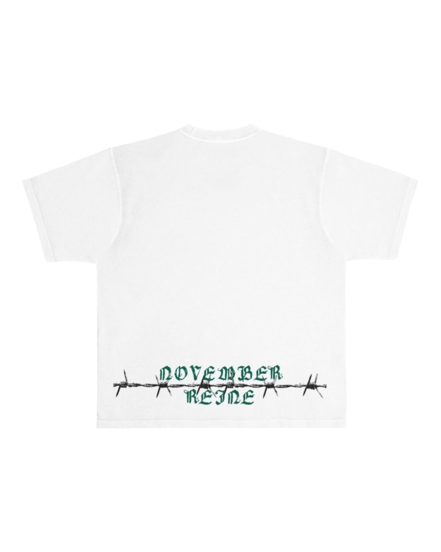 Expensive pain graphic tee in white