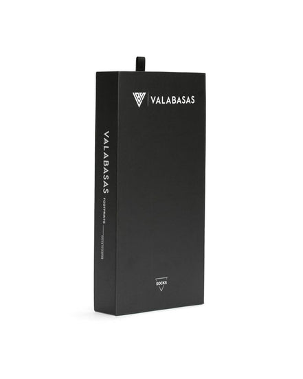Black rectangular product packaging with 'VALABASAS' branding on a white background