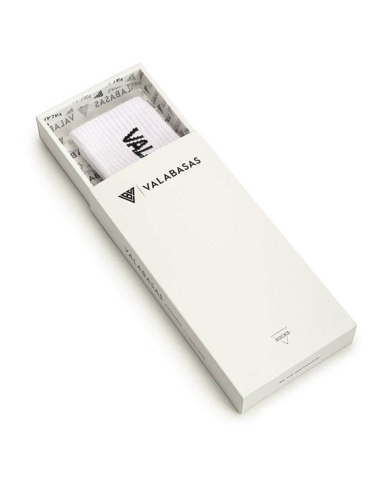 White box with a white product inside, featuring the brand 'VALABASAS' on a white background.
