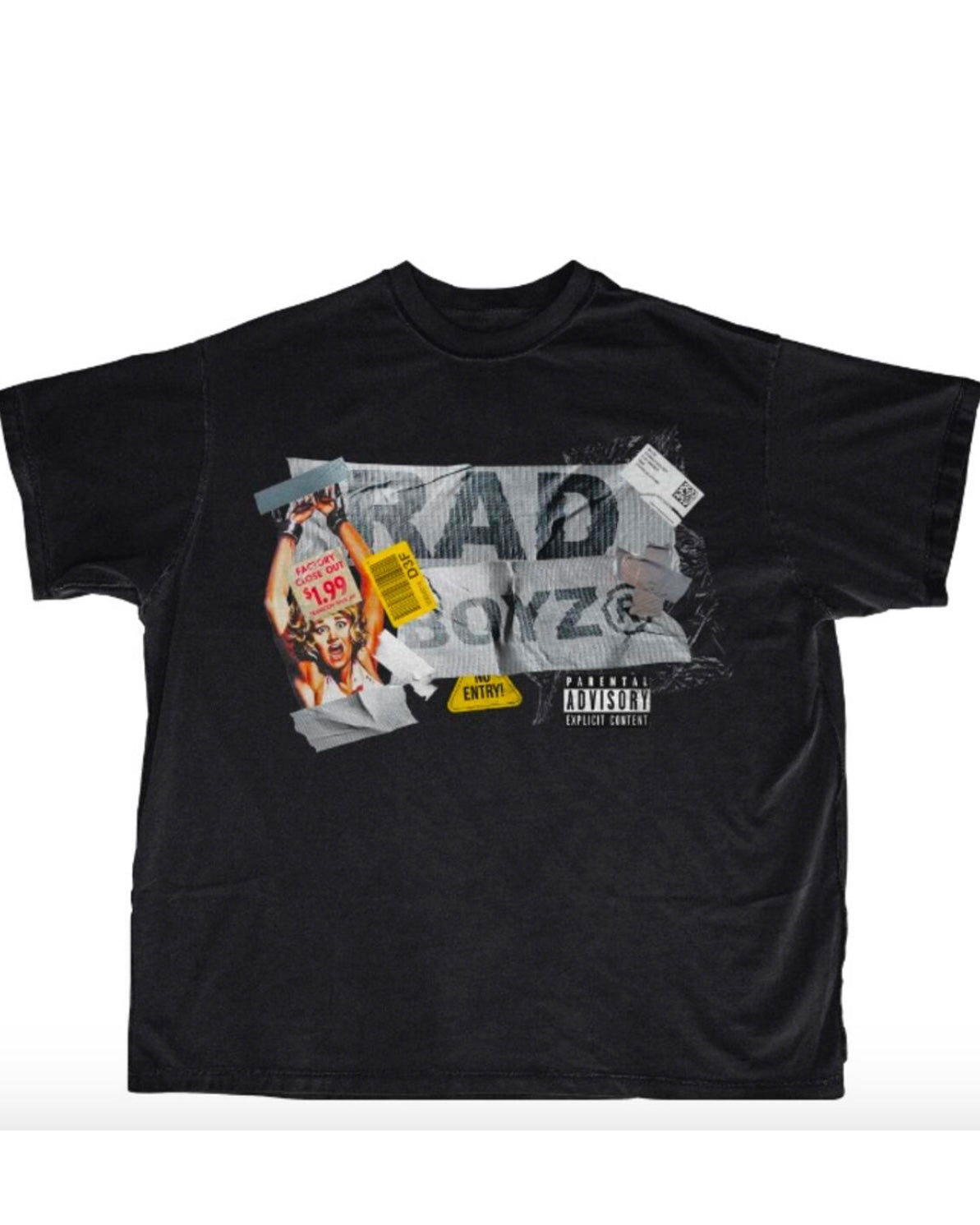 rad boyz factory close out tee in black 