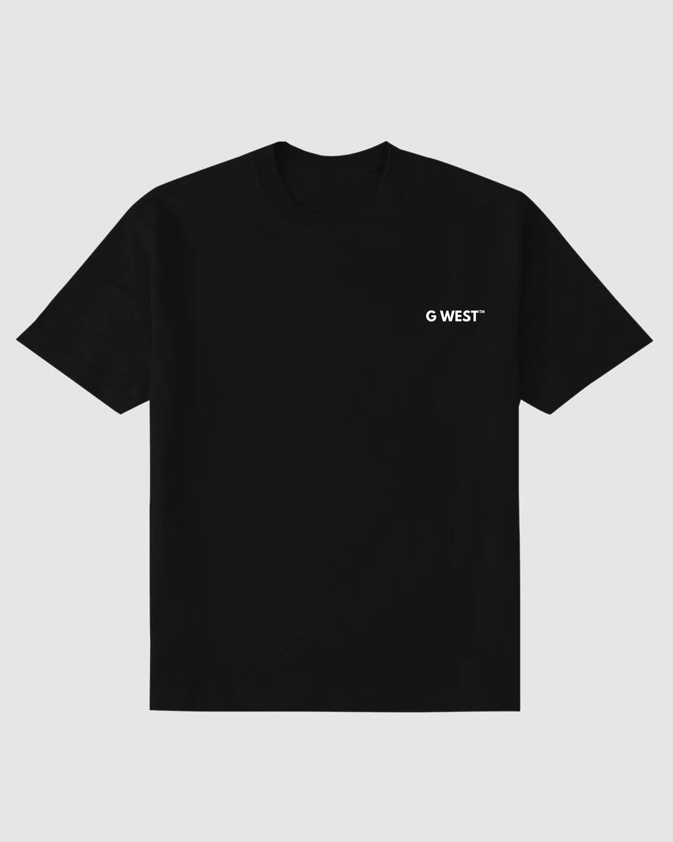 Floral traitor g west tee in black