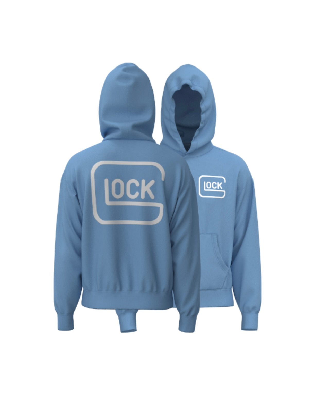 glock logo hoodie in Carolina blue