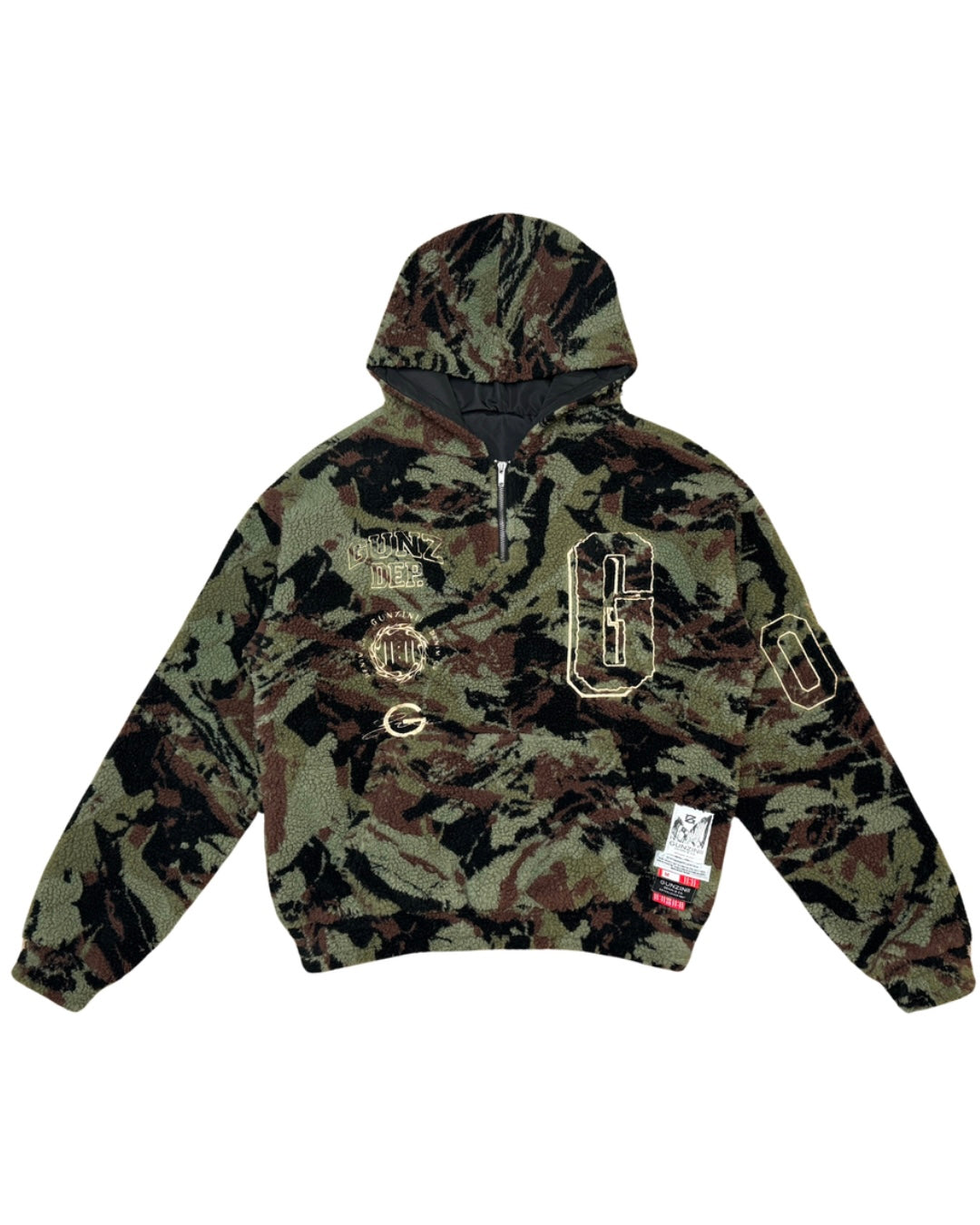 Gunz Dept. Hoodie in Camouflage Color