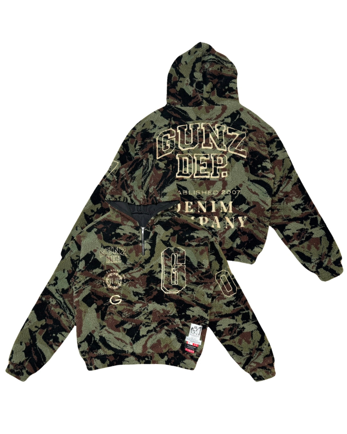 Gunz Dept. Hoodie in Camouflage Color