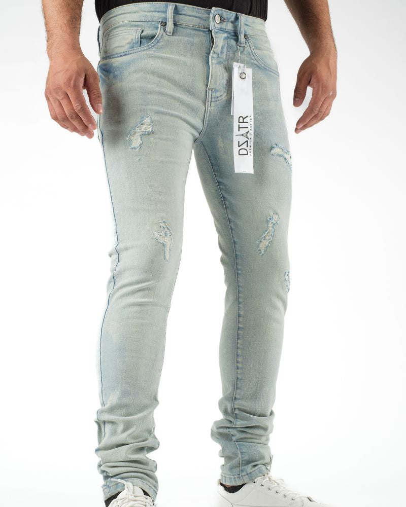 Ice Tinted Rip Jeans DZTR-420