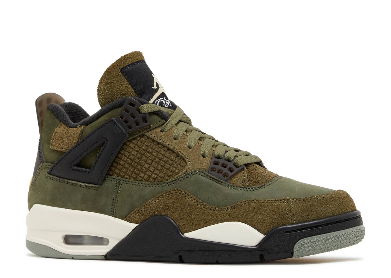 Jordan Retro 4’s Craft Olive Mens