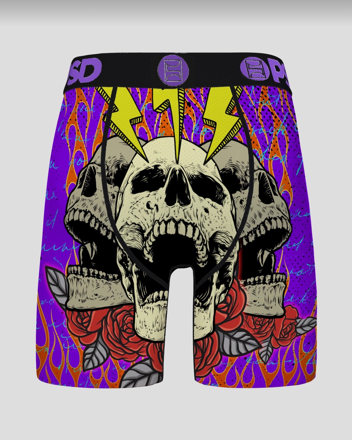 Insane Flaming Bones Briefs