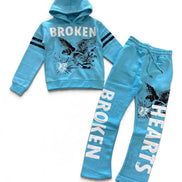 FWRD Junior's Broken Hearts Fleece Set