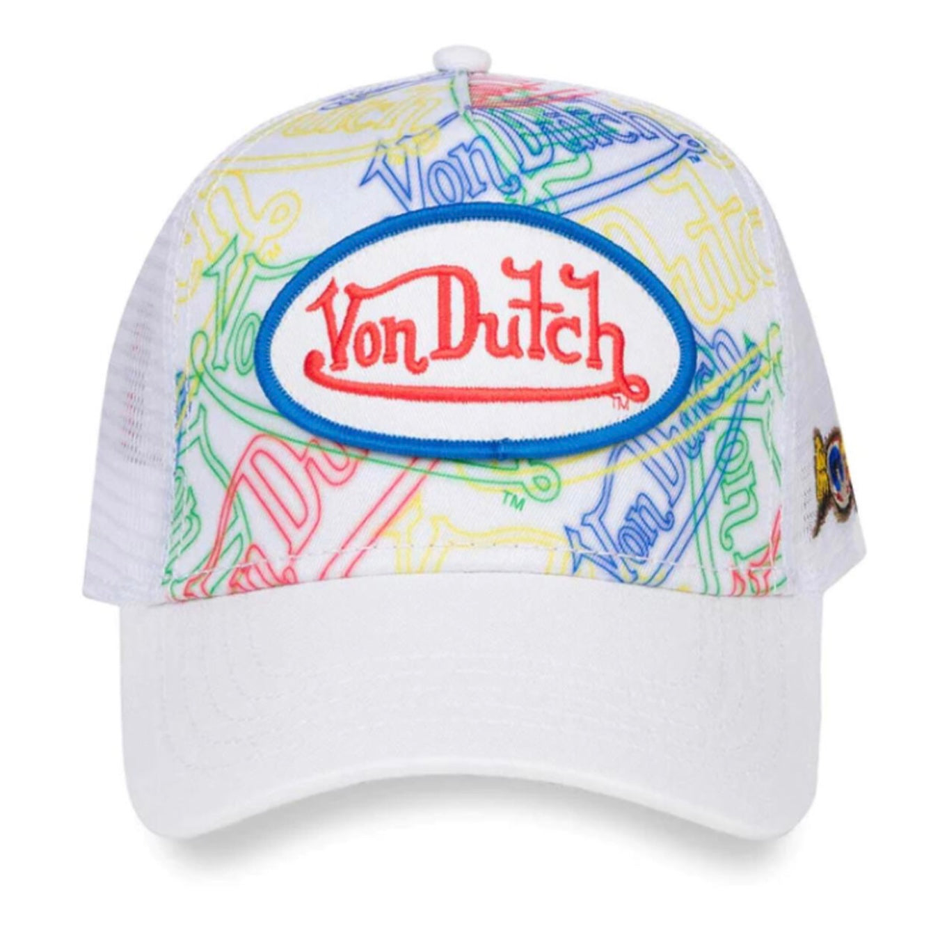 Neon Von Dutch Logo Trucker Hat