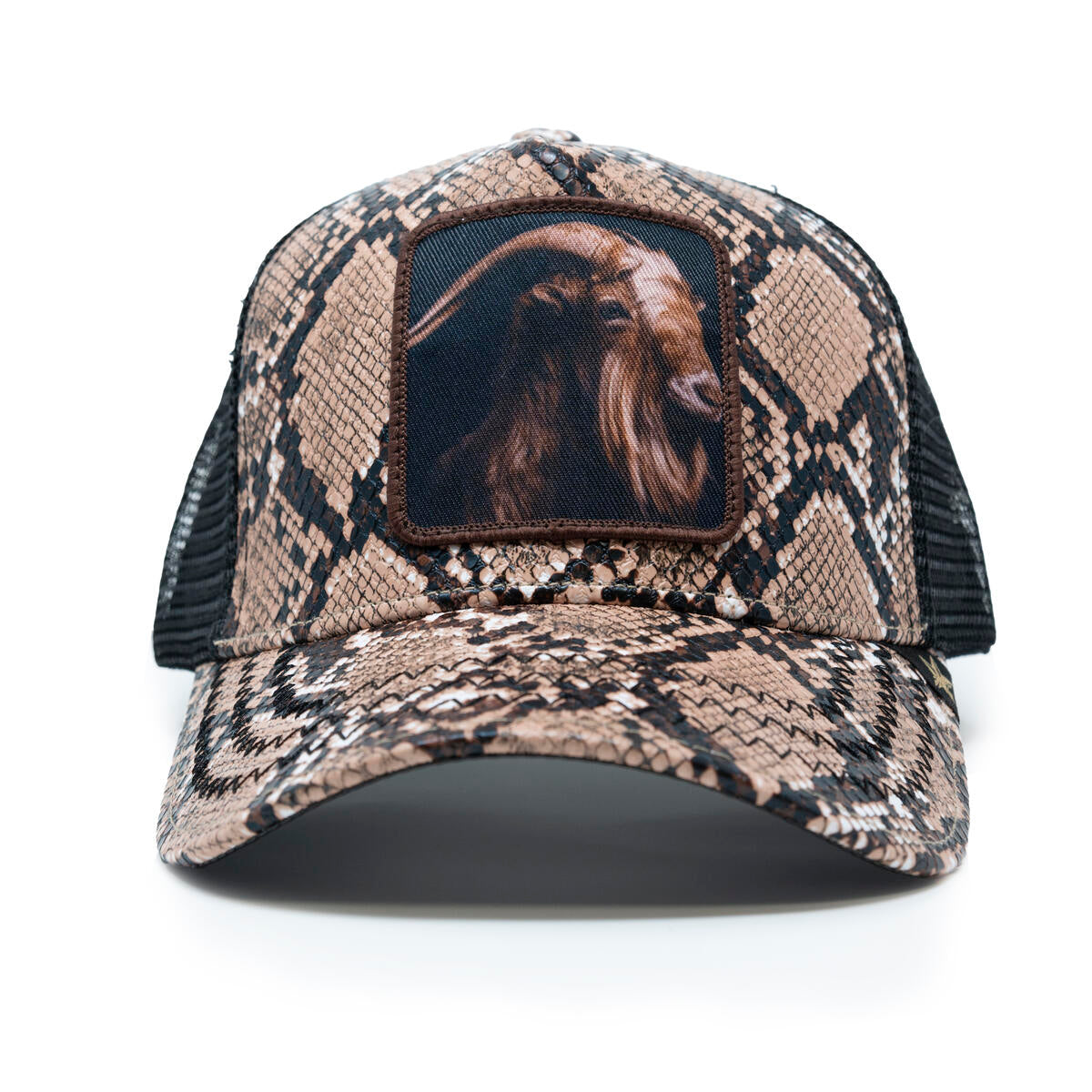 Goat Snakeskin Trucker Hat