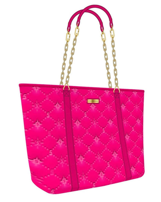 Pink Puffy Bag Tote