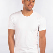Solid Color Slim-Fit Crewneck Tee