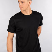 Solid Color Slim-Fit Crewneck Tee