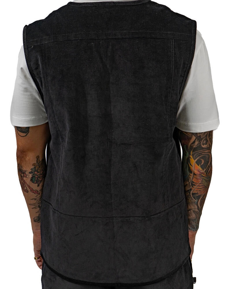 All Smiles Corduroy Zip Vest