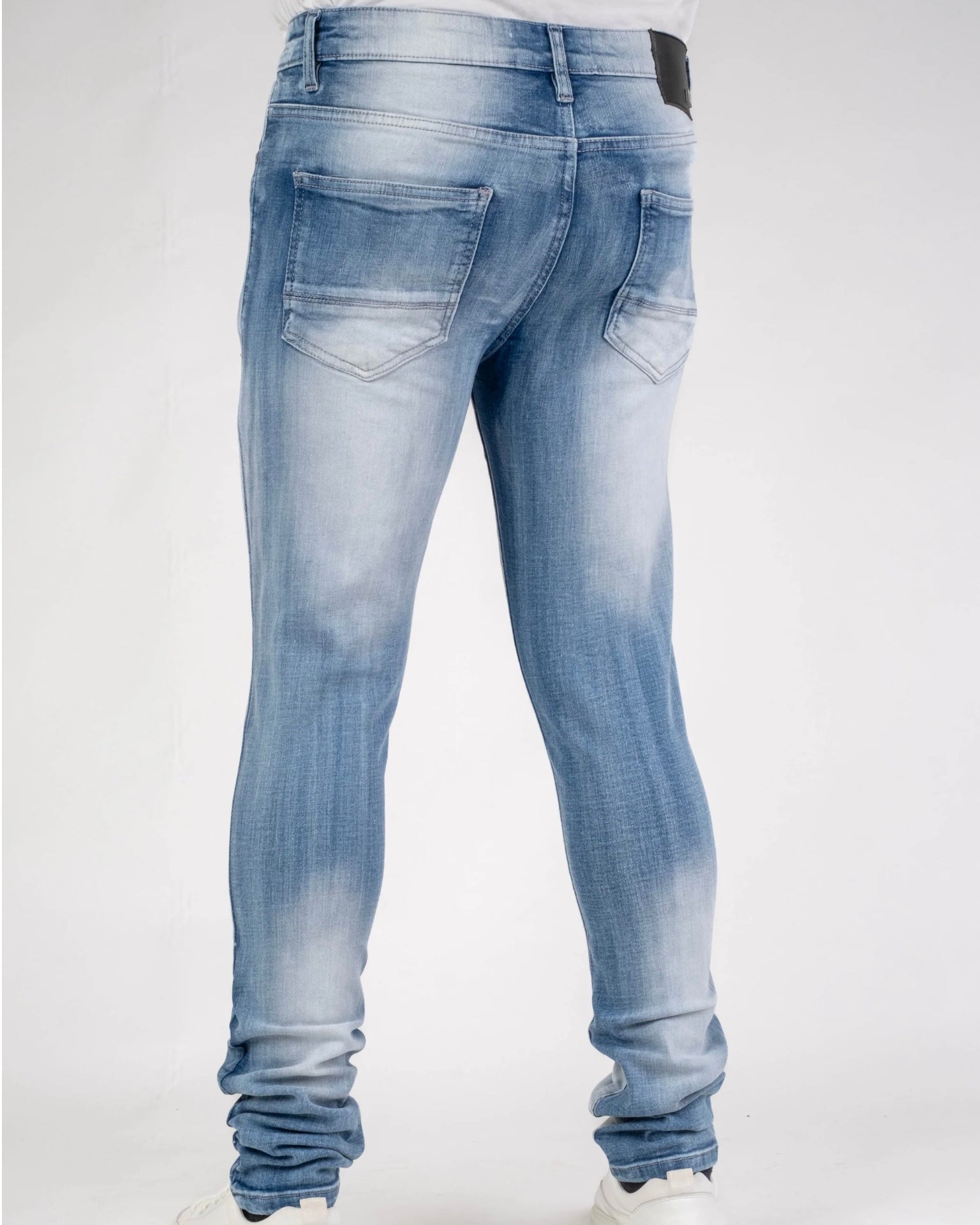 Knee Sliced Slim Fit Jeans DZTR-448