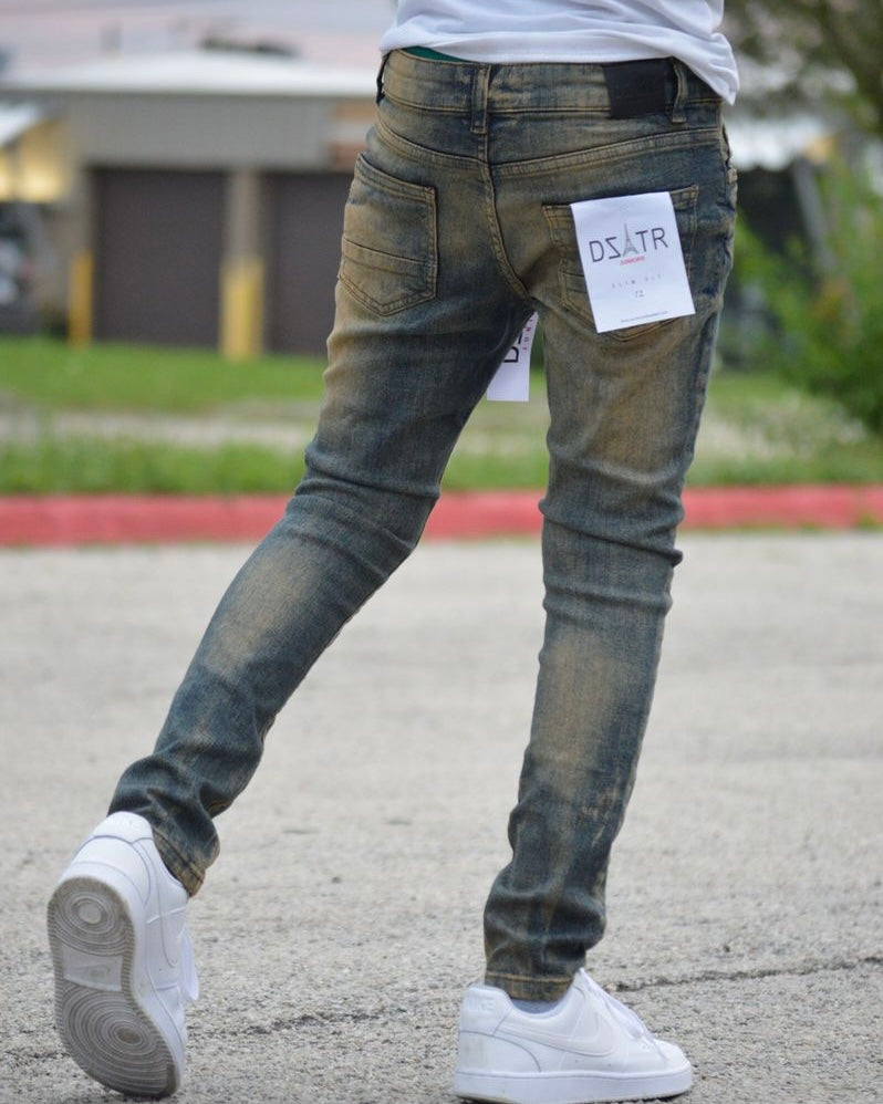 Kid’s Creased Stretch Jeans