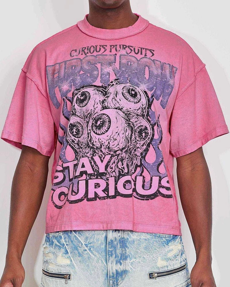 Stay Curious Eyeballs Crop Tee