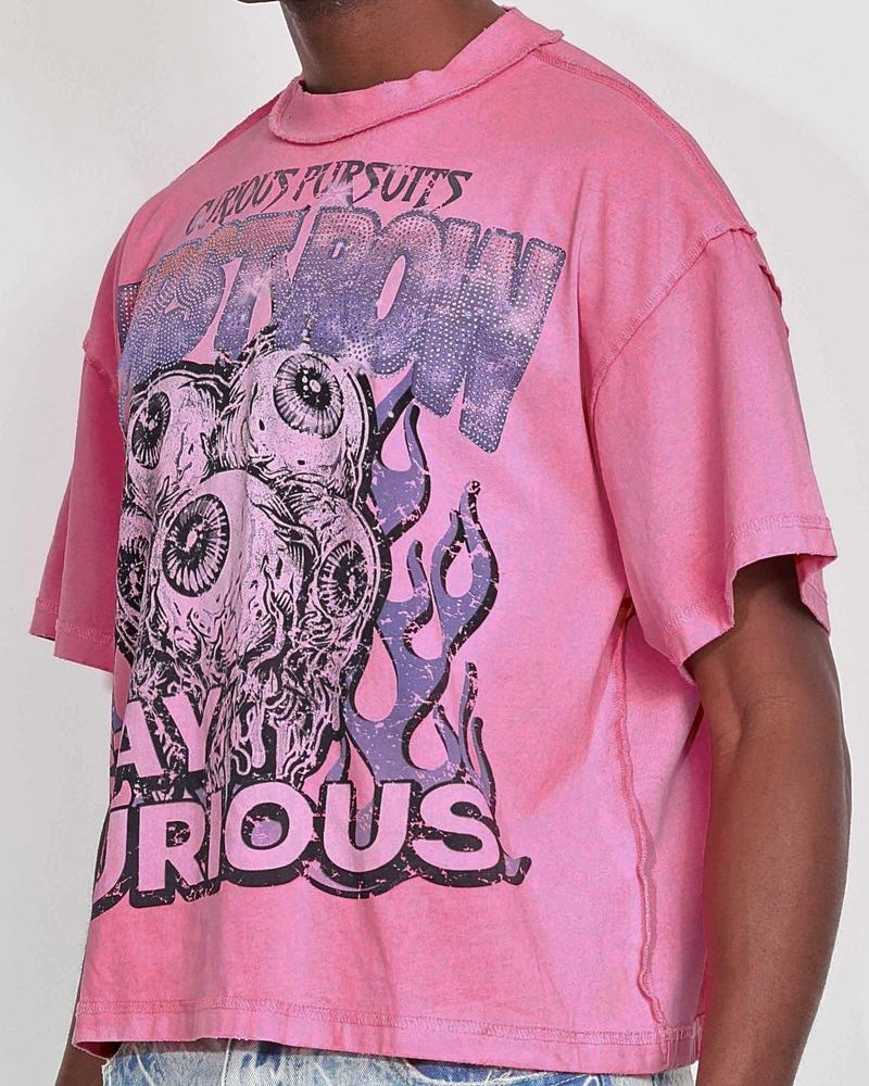 Stay Curious Eyeballs Crop Tee