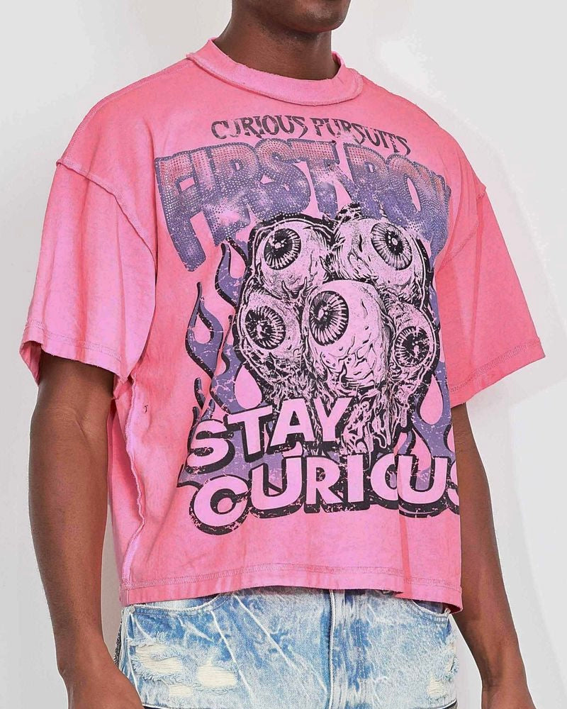 Stay Curious Eyeballs Crop Tee