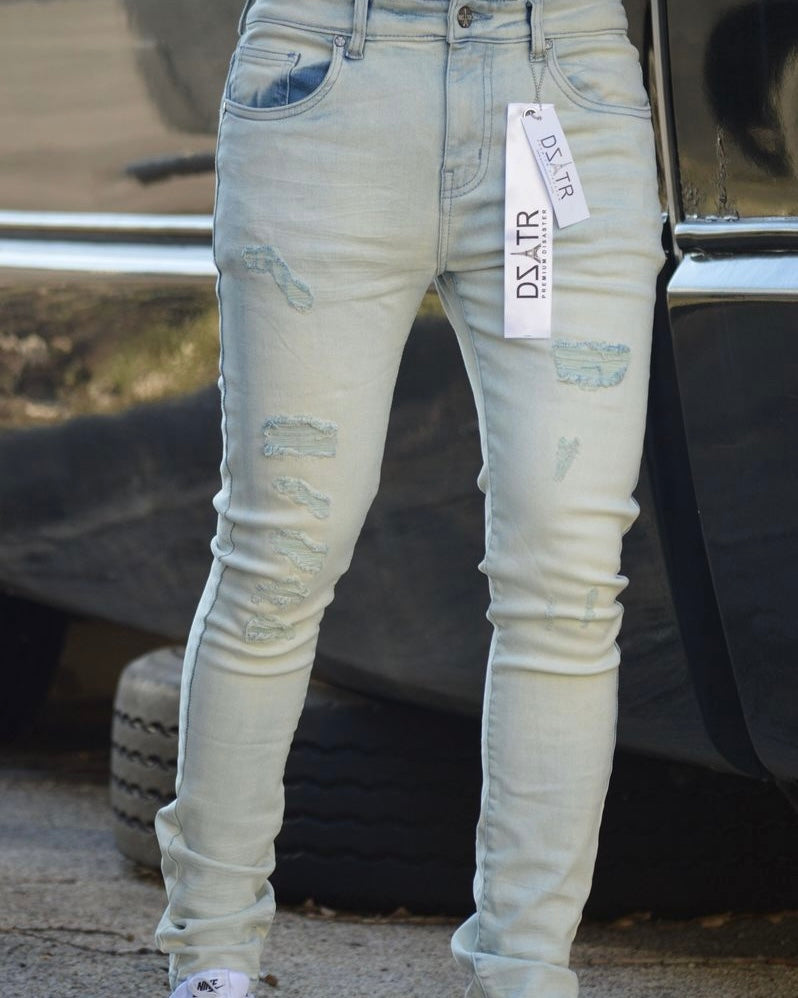 Icy Super Stretch Rip Jeans