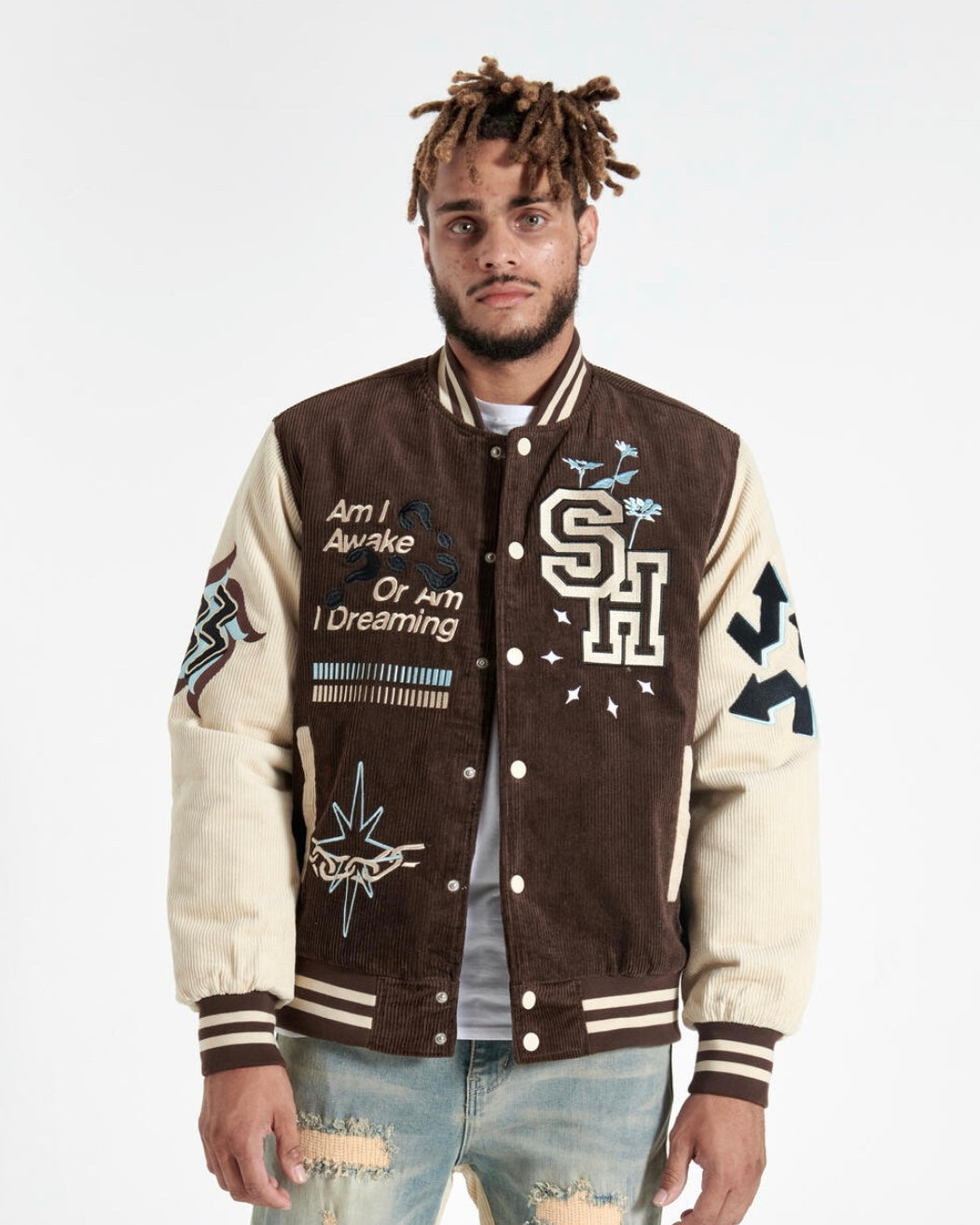 Paranoid Coruroy Letterman Jacket