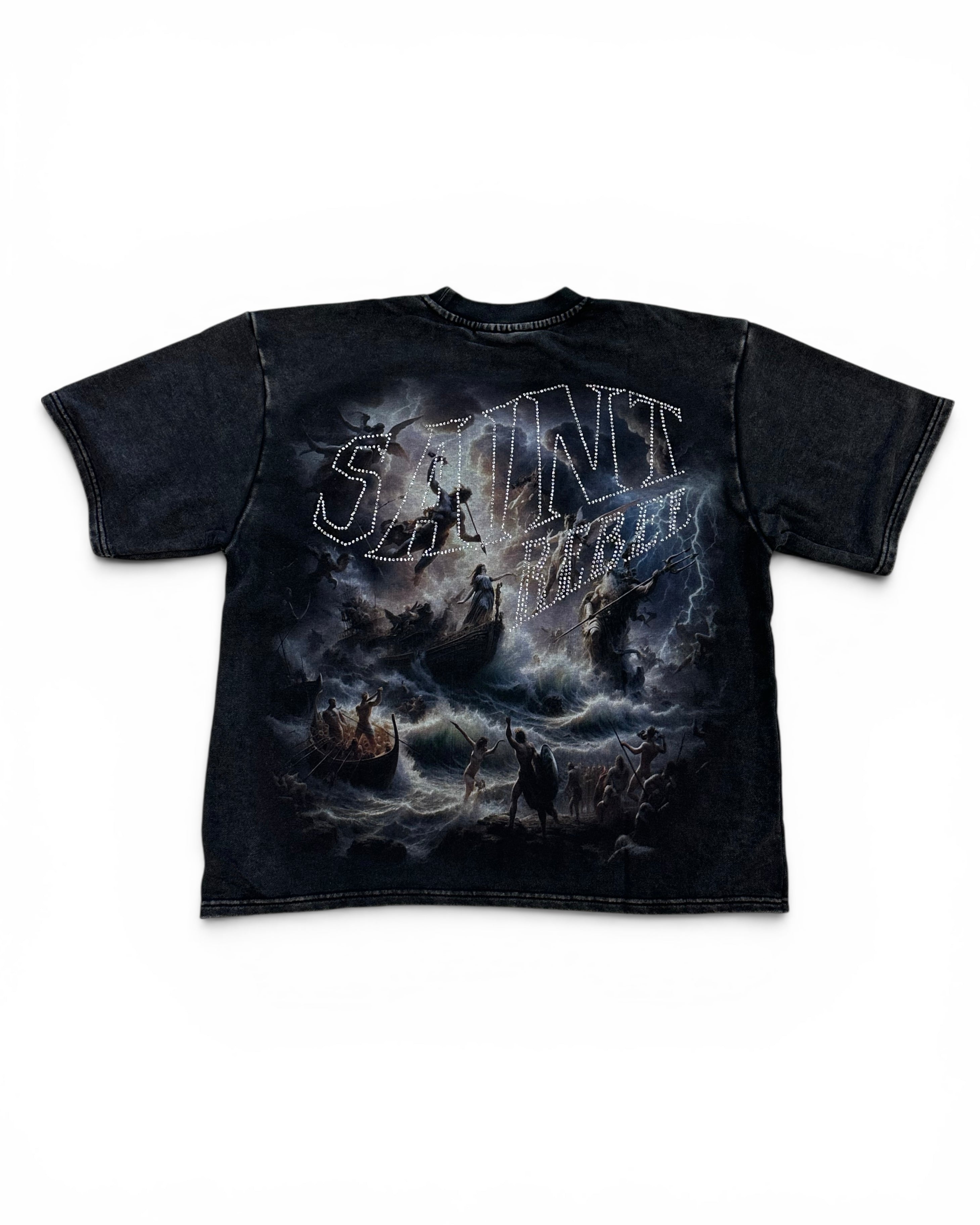 Rebel Minds Sinister Rhinestone Crop Tee