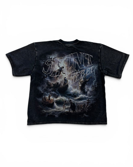 Rebel Minds Sinister Rhinestone Crop Tee