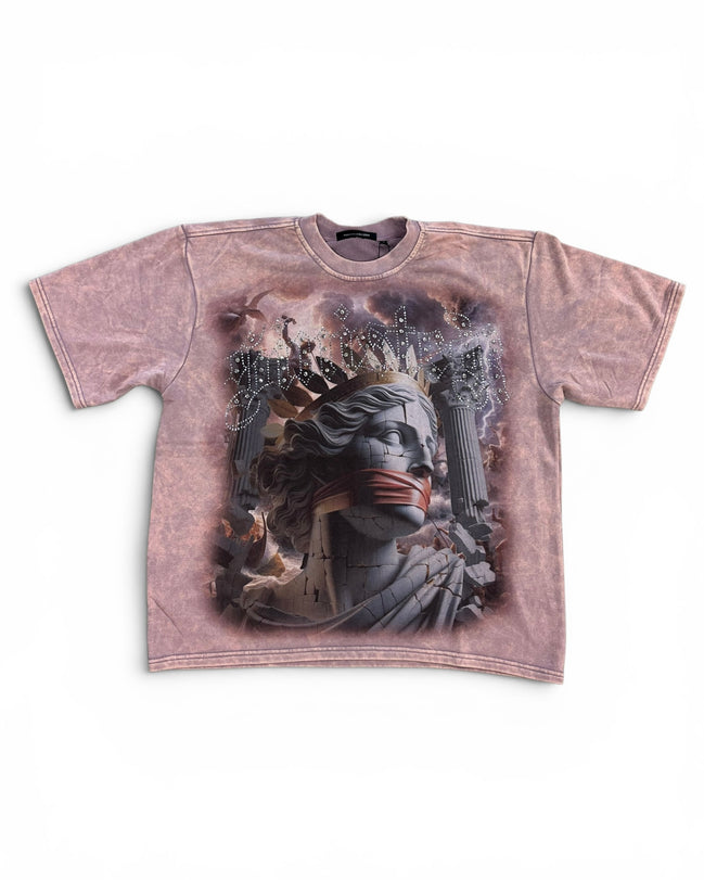 Rebel Minds Sinister Rhinestone Crop Tee