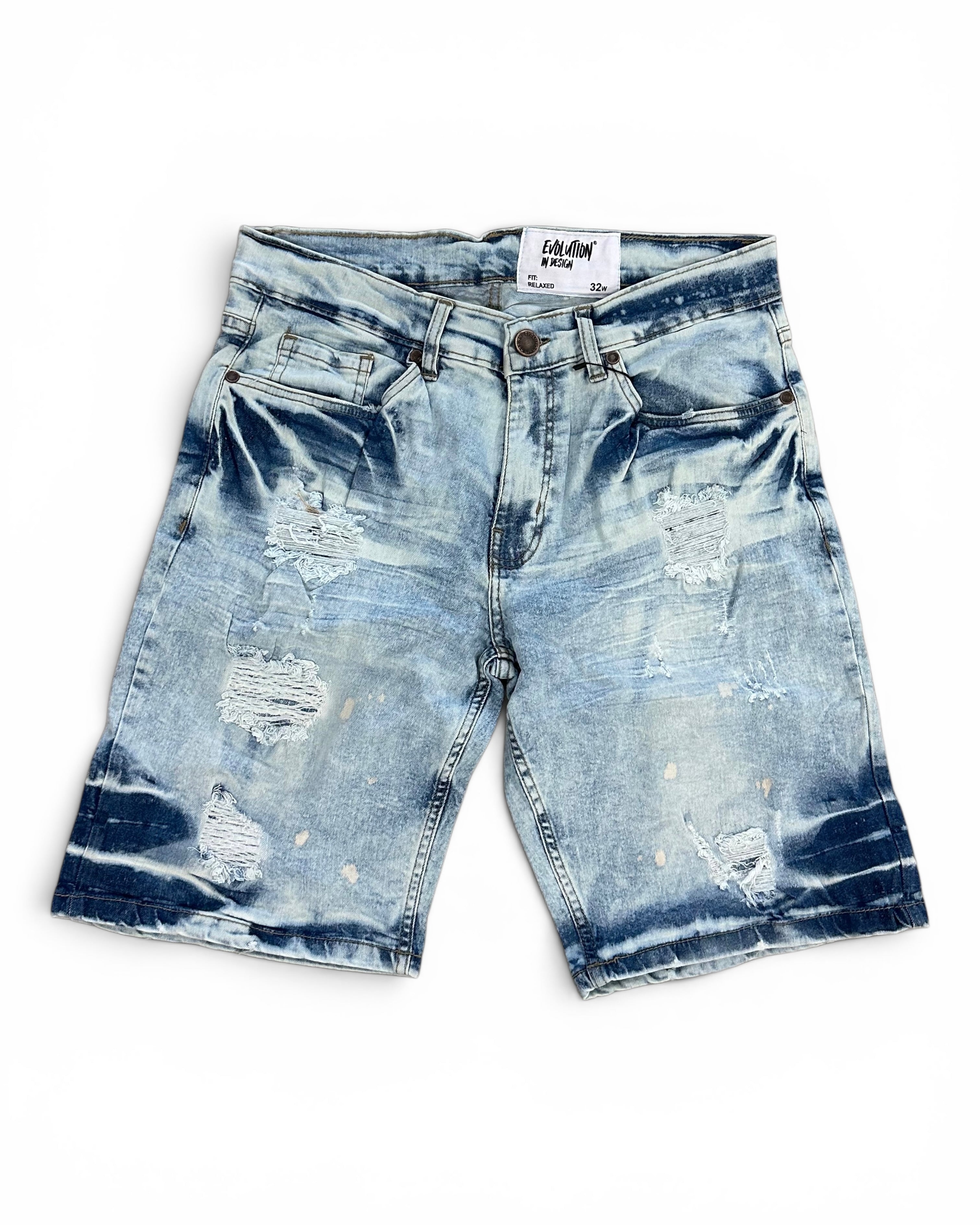FWRD Classic Bleached Denim Shorts