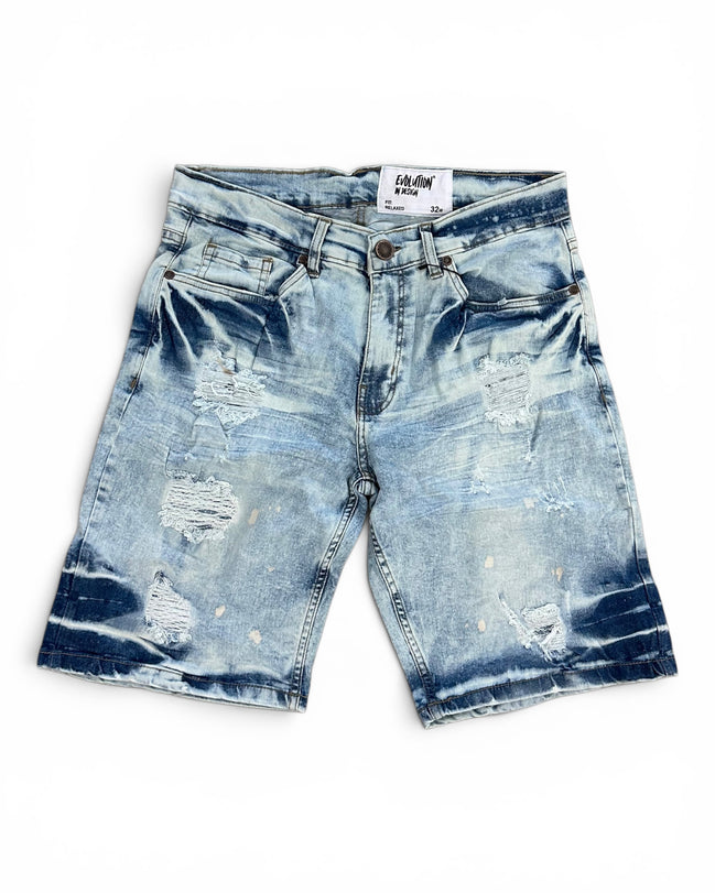 FWRD Classic Bleached Denim Shorts