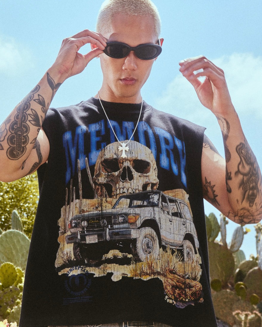 Desert Scene Sleeveless Crop Tee