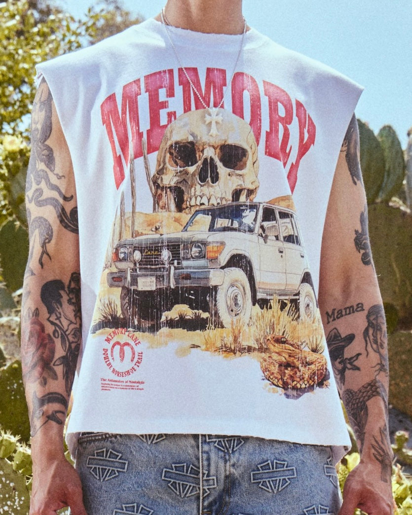 Desert Scene Sleeveless Crop Tee