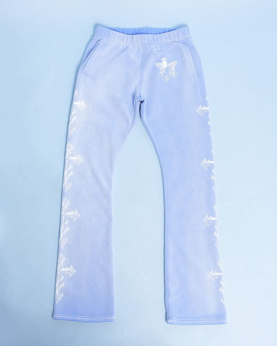 GB Jesus Cross Zip Hoodie Flare Set