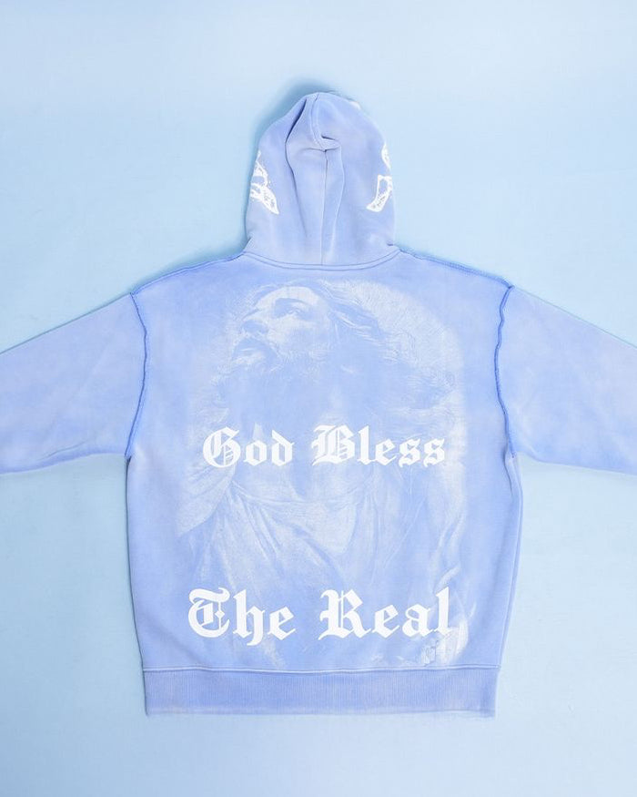 GB Jesus Cross Zip Hoodie Flare Set