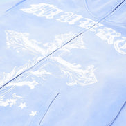 GB Jesus Cross Zip Hoodie Flare Set