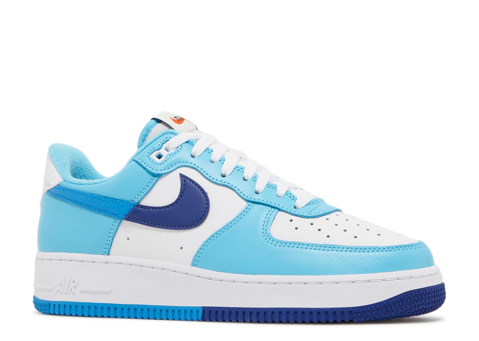 men's white and blue air force 1