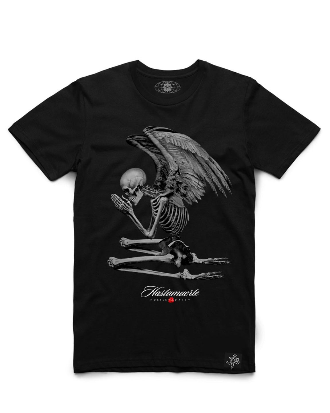 Skeleton Angel Wings Tee